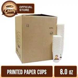 Chong Paper Cups -  PRINTED [ 8.0 oz ]
