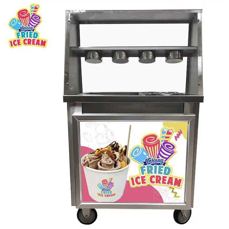 Chong Single Pan Fried Ice Cream Machine Package - Image 6