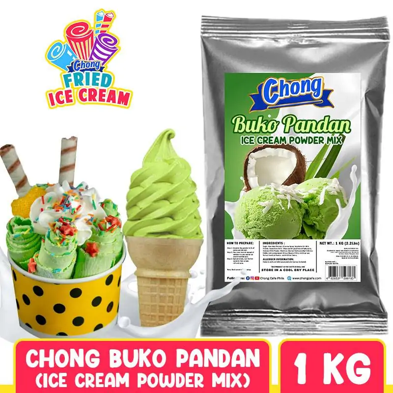 Chong Ice Cream Powder Mix – Buko Pandan Flavor (1 Kilo)