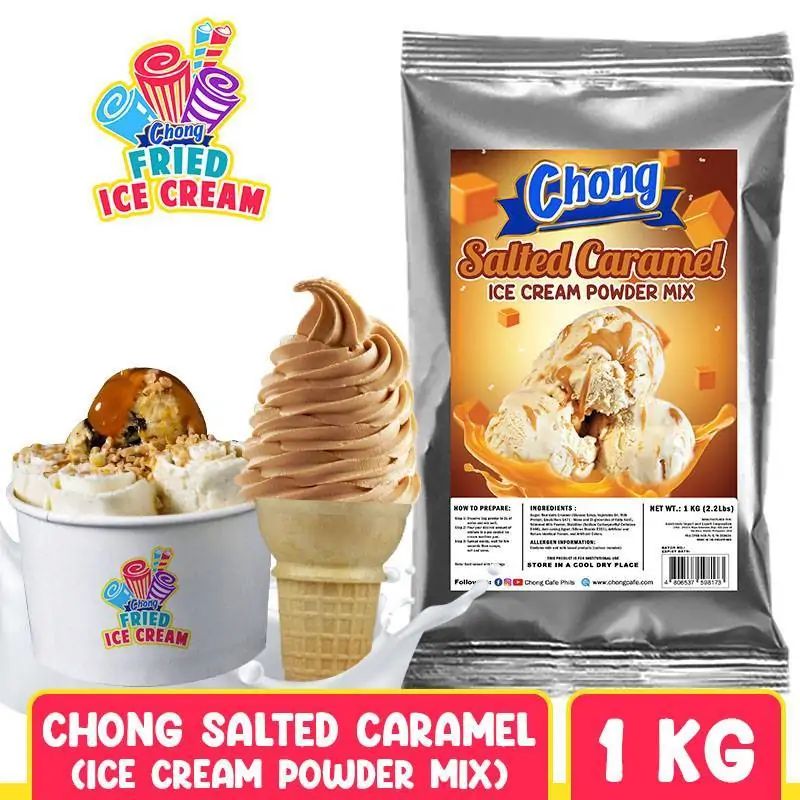 Chong Ice Cream Powder Mix - Salted Caramel Flavor (1 Kilo)