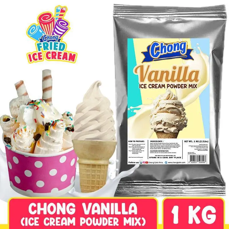 Chong Ice Cream Powder Mix - Vanilla Flavor (1 Kilo)