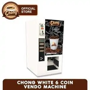 Chong White 6 Coin Hot Vending Machine Only