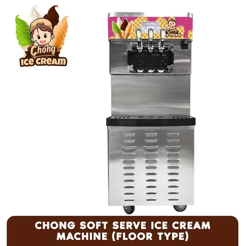 Chong Soft Serve Ice Cream Machine Package - Floor Type - Image 2