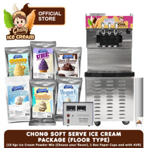 Chong Soft Serve Ice Cream Machine Package - Floor Type