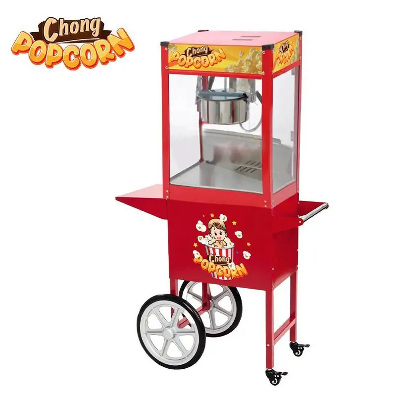Chong Popcorn Machine with Cart - Image 4