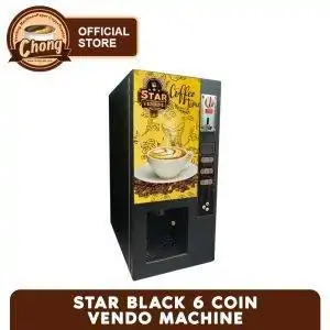 Star Black 6 Coin Hot Vending Machine