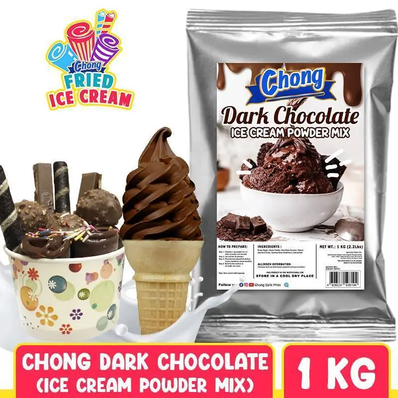 Chong Ice Cream Powder Mix - Dark Chocolate Flavor (1 Kilo)