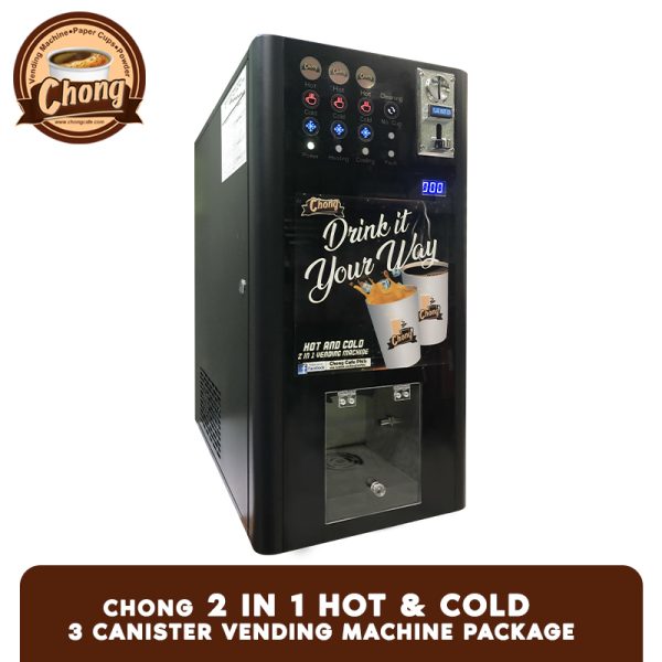 Chong 2 in 1 Hot & Cold 3 Canister Vendo Machine Package - Image 2