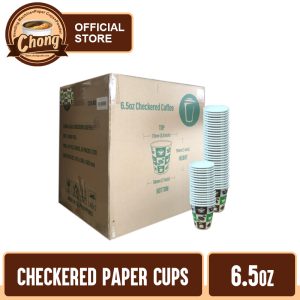 Chong Paper Cups - CHECKERED [ 6.5 oz ]